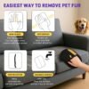Gants d'épilation pour chats et chiens
